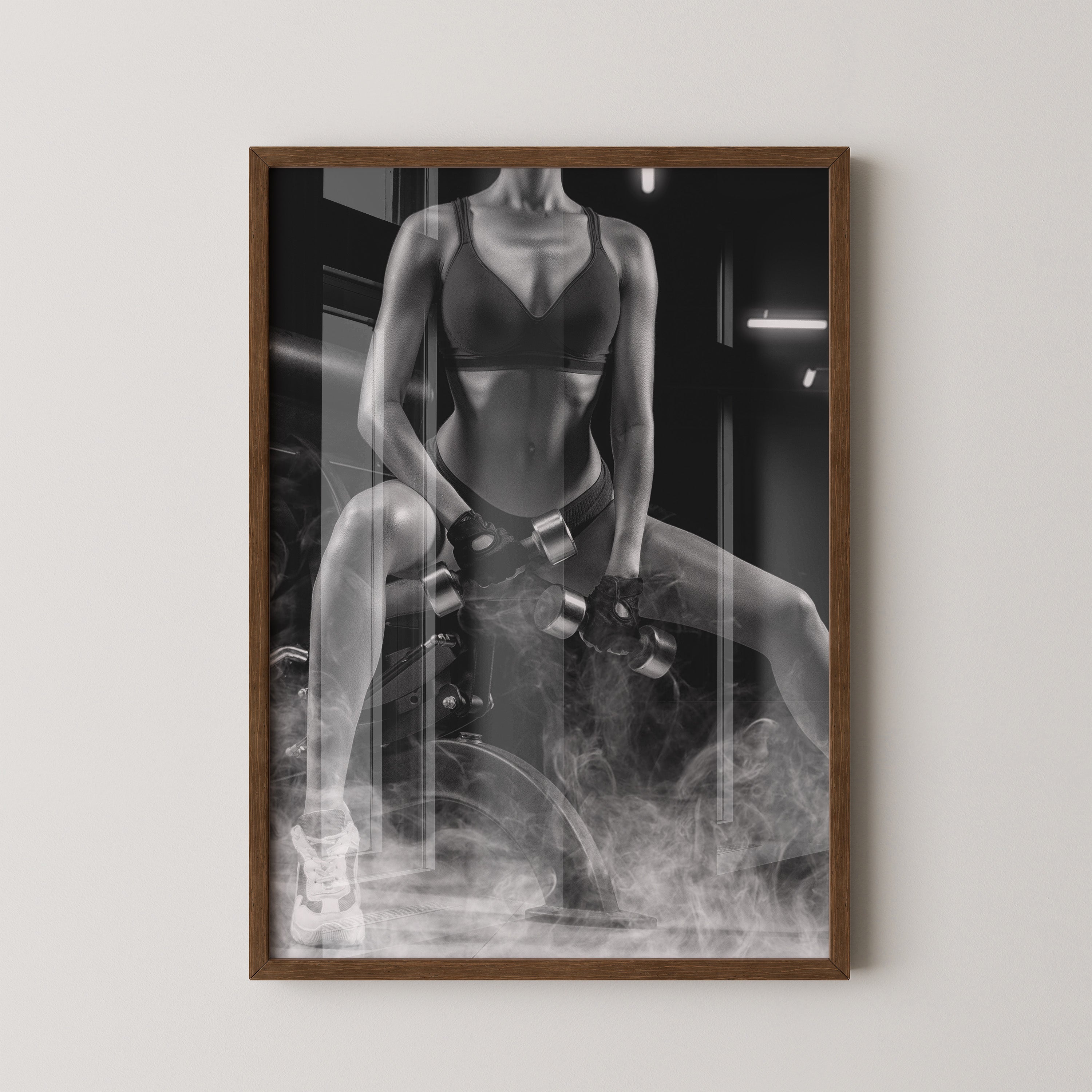 Fitness Lifestyle Schwarzweiß