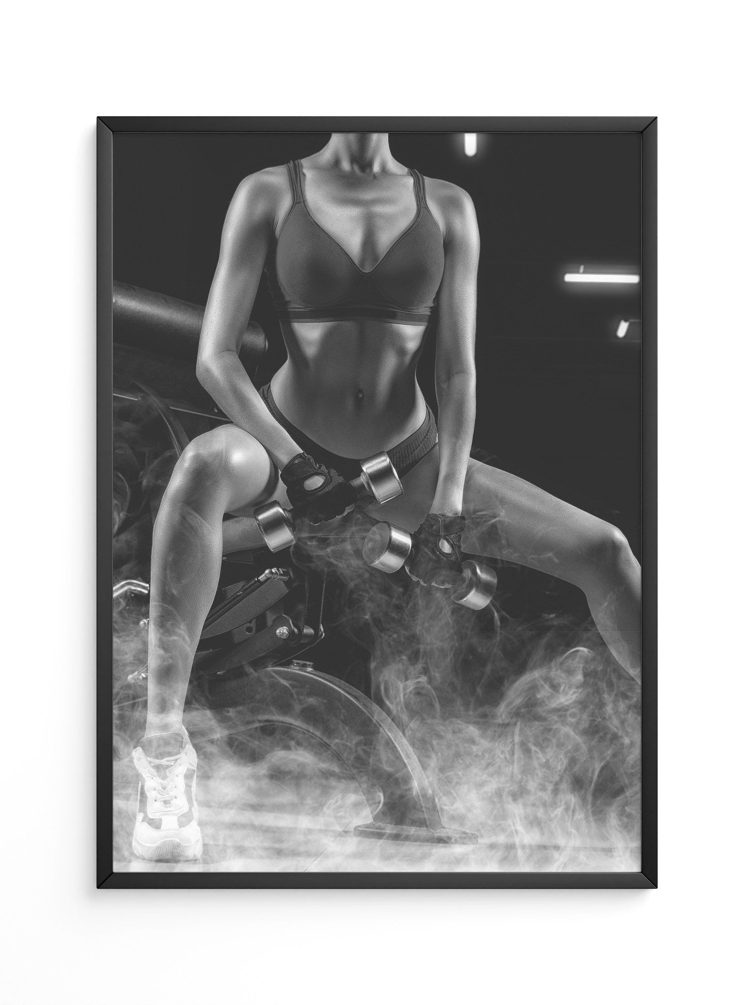 Fitness Lifestyle Schwarzweiß