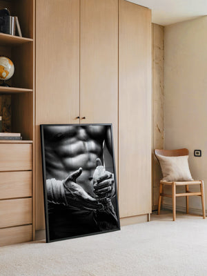 Boxer Hände Nahaufnahme S/W