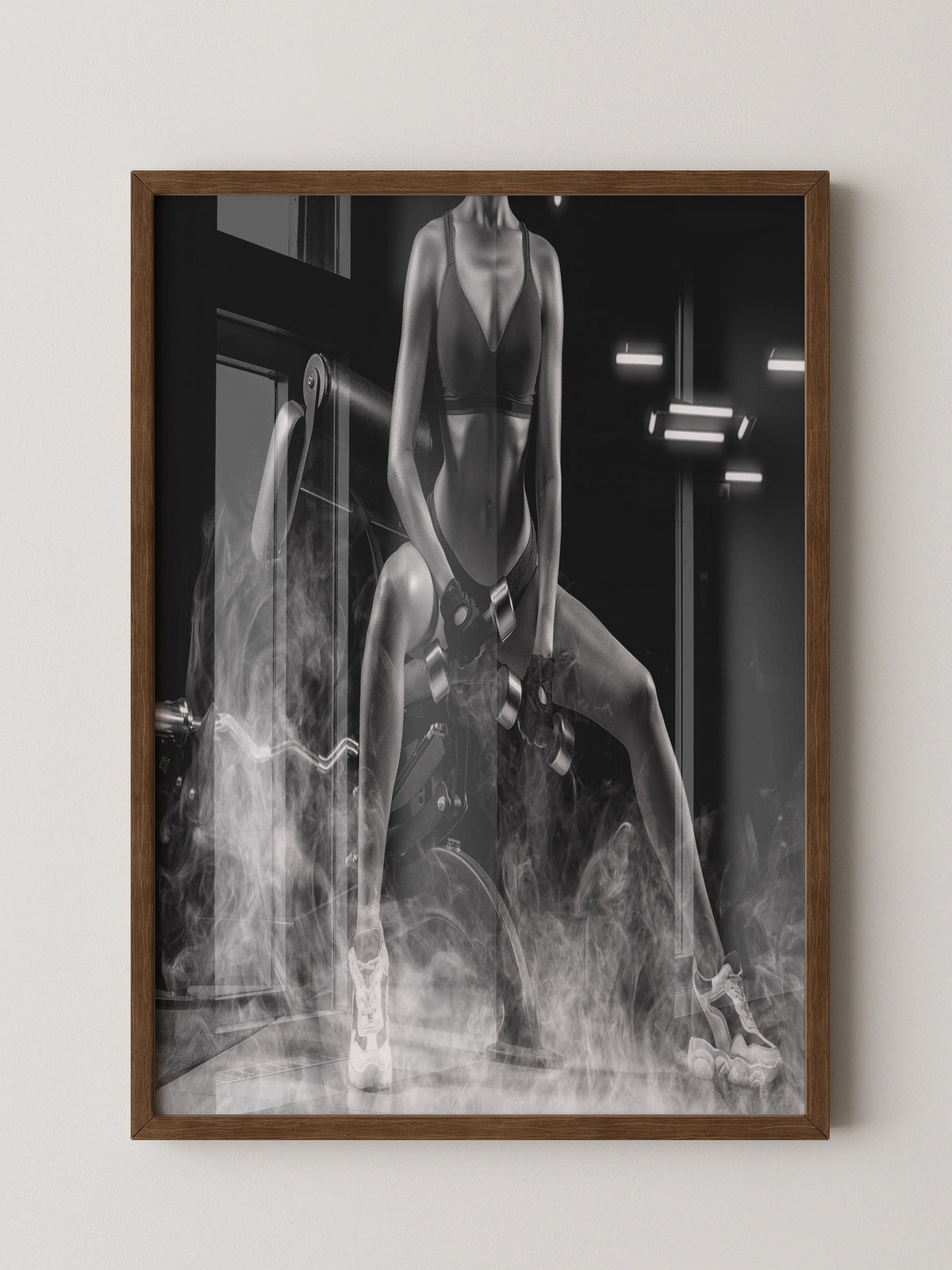 Fitness Gewichtheben Rauch S/W