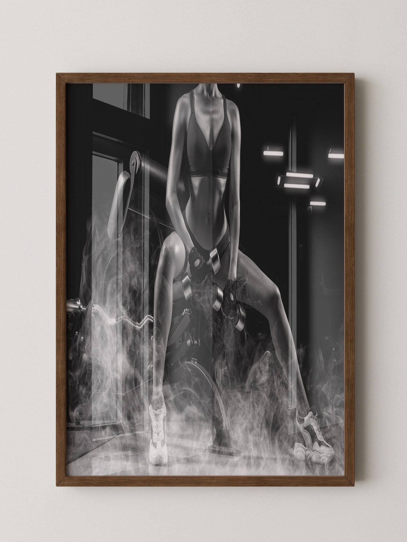 Fitness Gewichtheben Rauch S/W