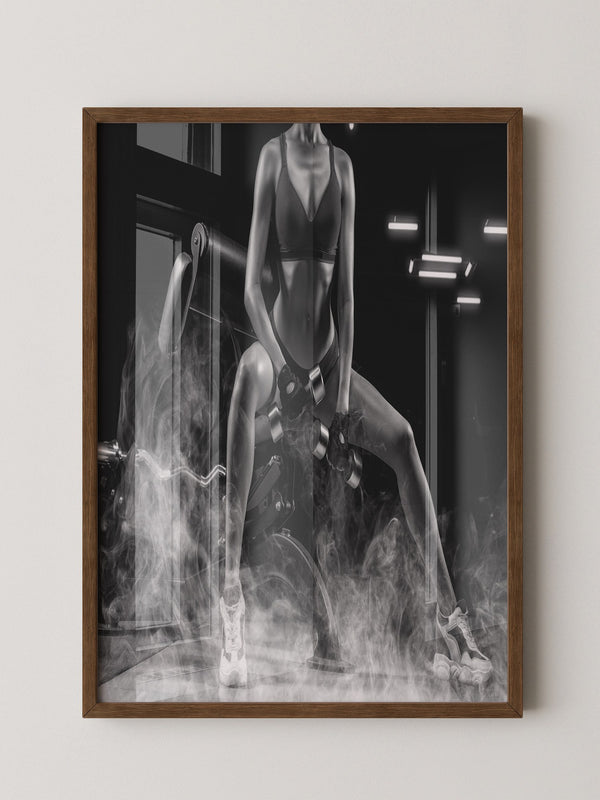 Fitness Gewichtheben Rauch S/W