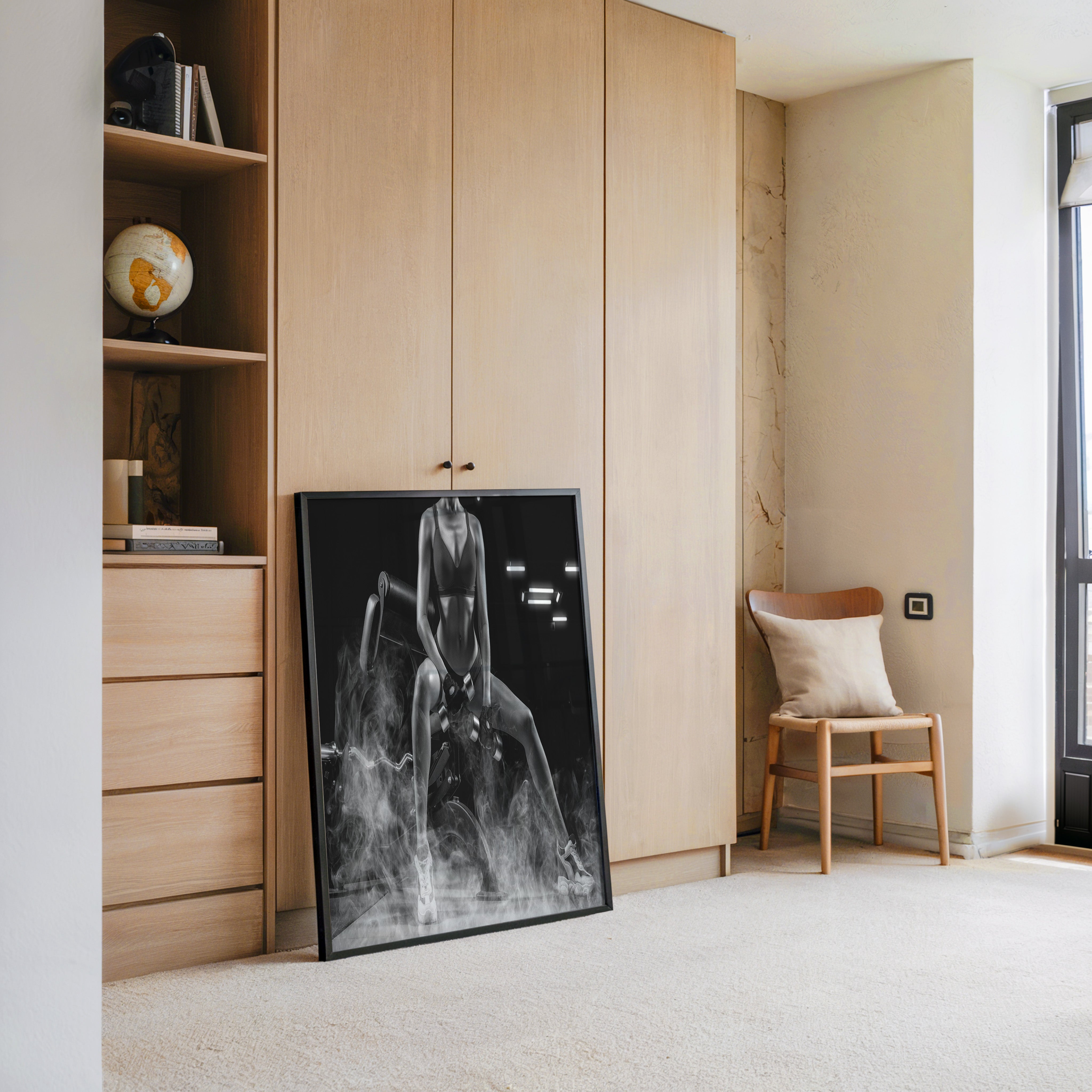 Fitness Gewichtheben Rauch S/W