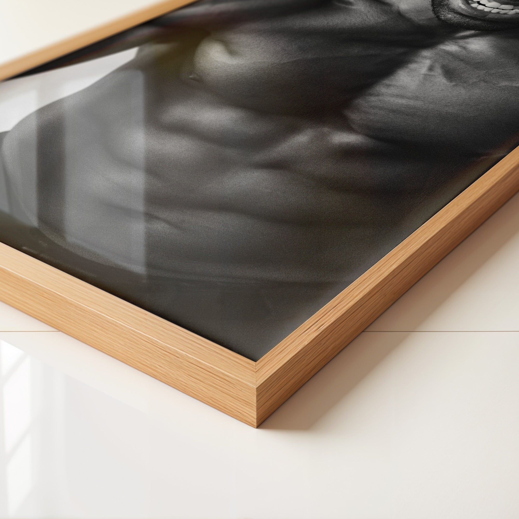 Muskulöser Oberkörper Schwarzweiß