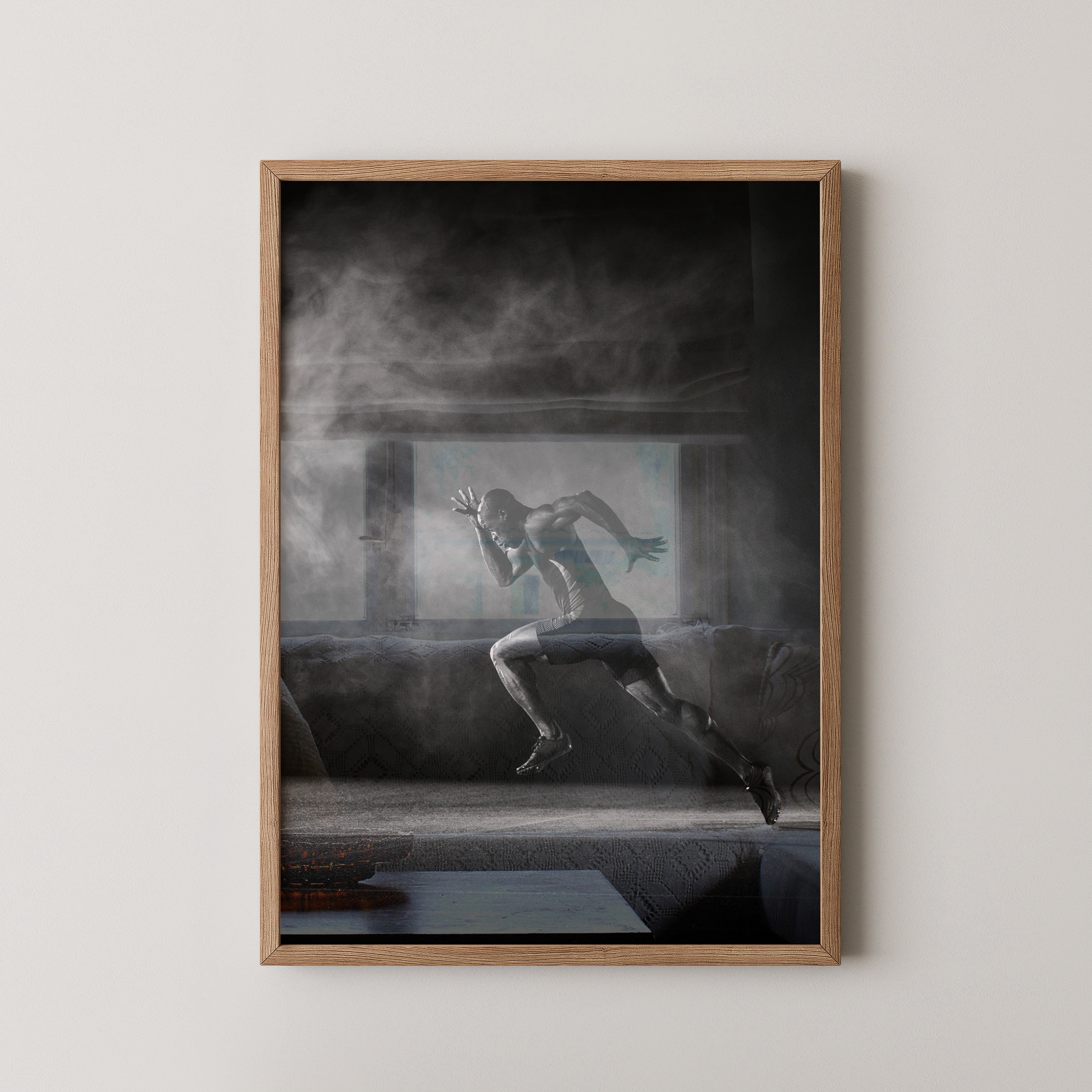 Sprinter Start Schwarz-Weiß