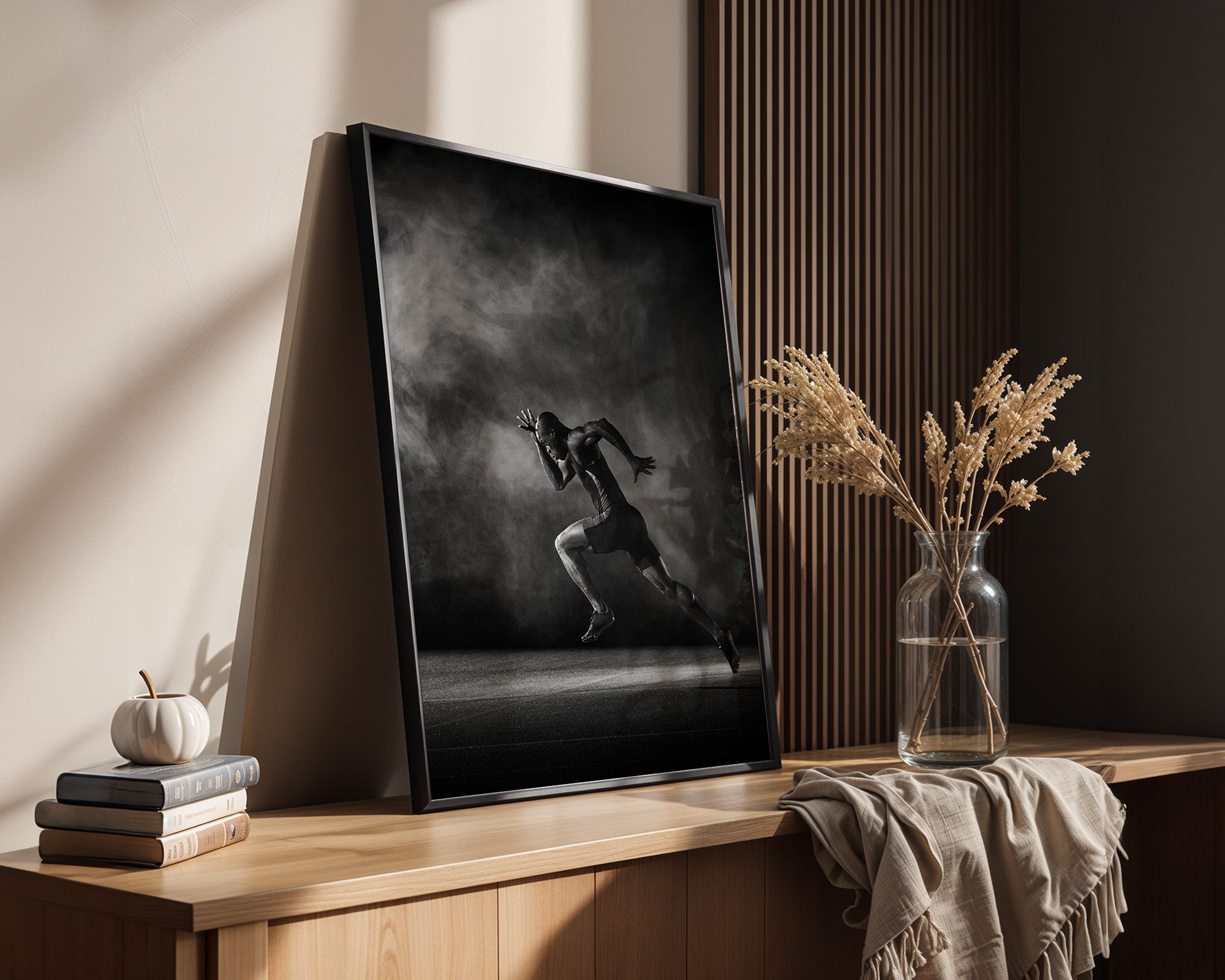 Sprinter Start Schwarz-Weiß