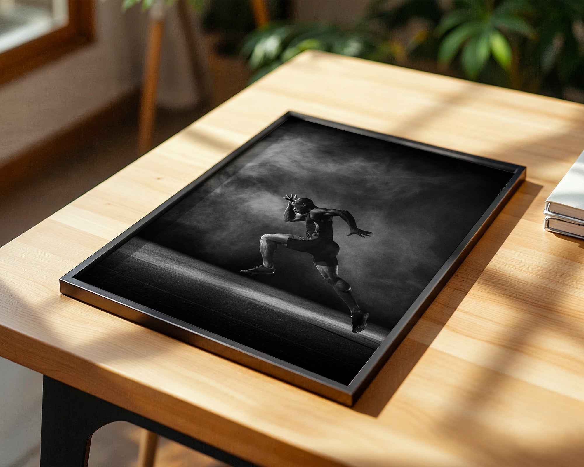 Sprinter Start Schwarz-Weiß