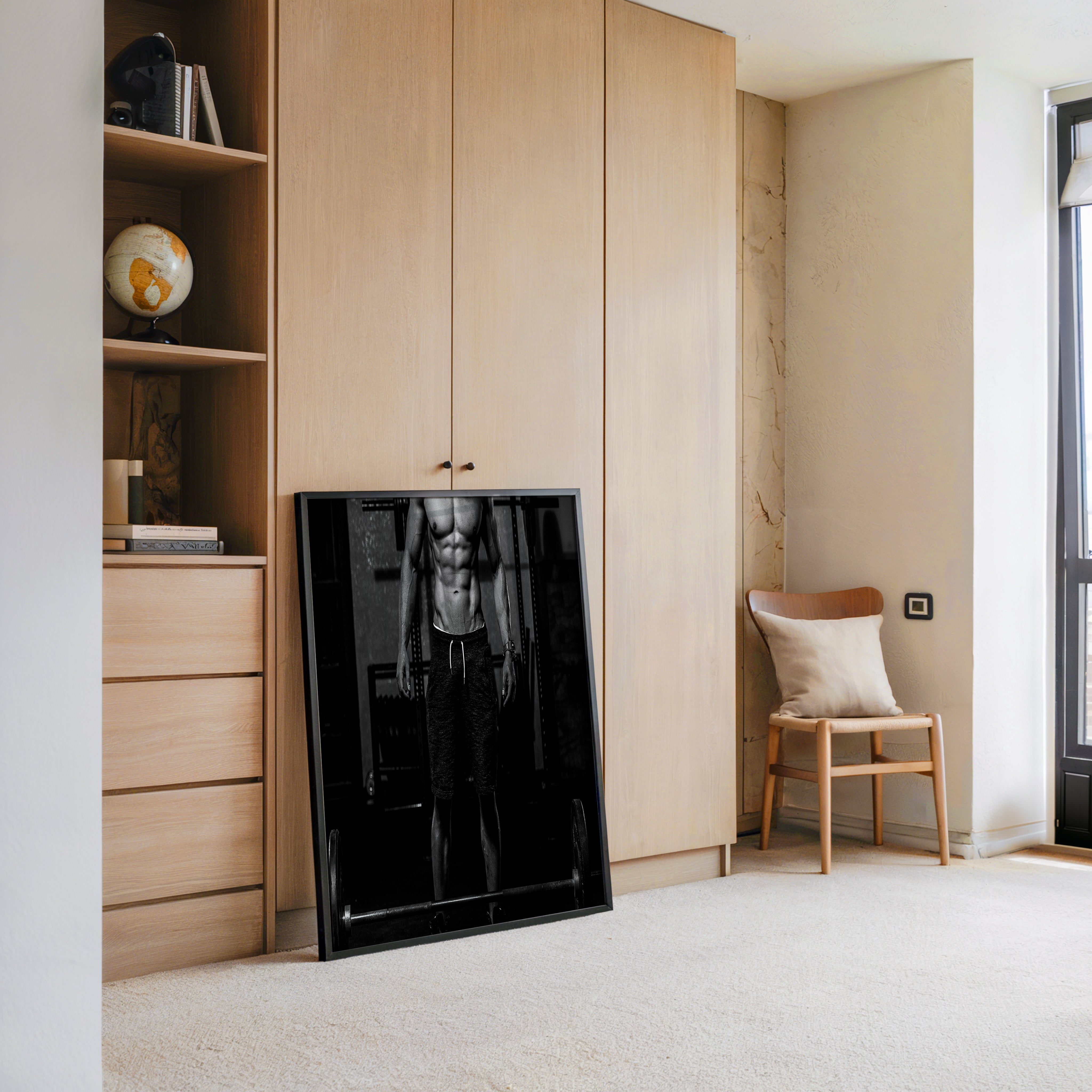 Muskelkraft Schwarzweiß Fitness