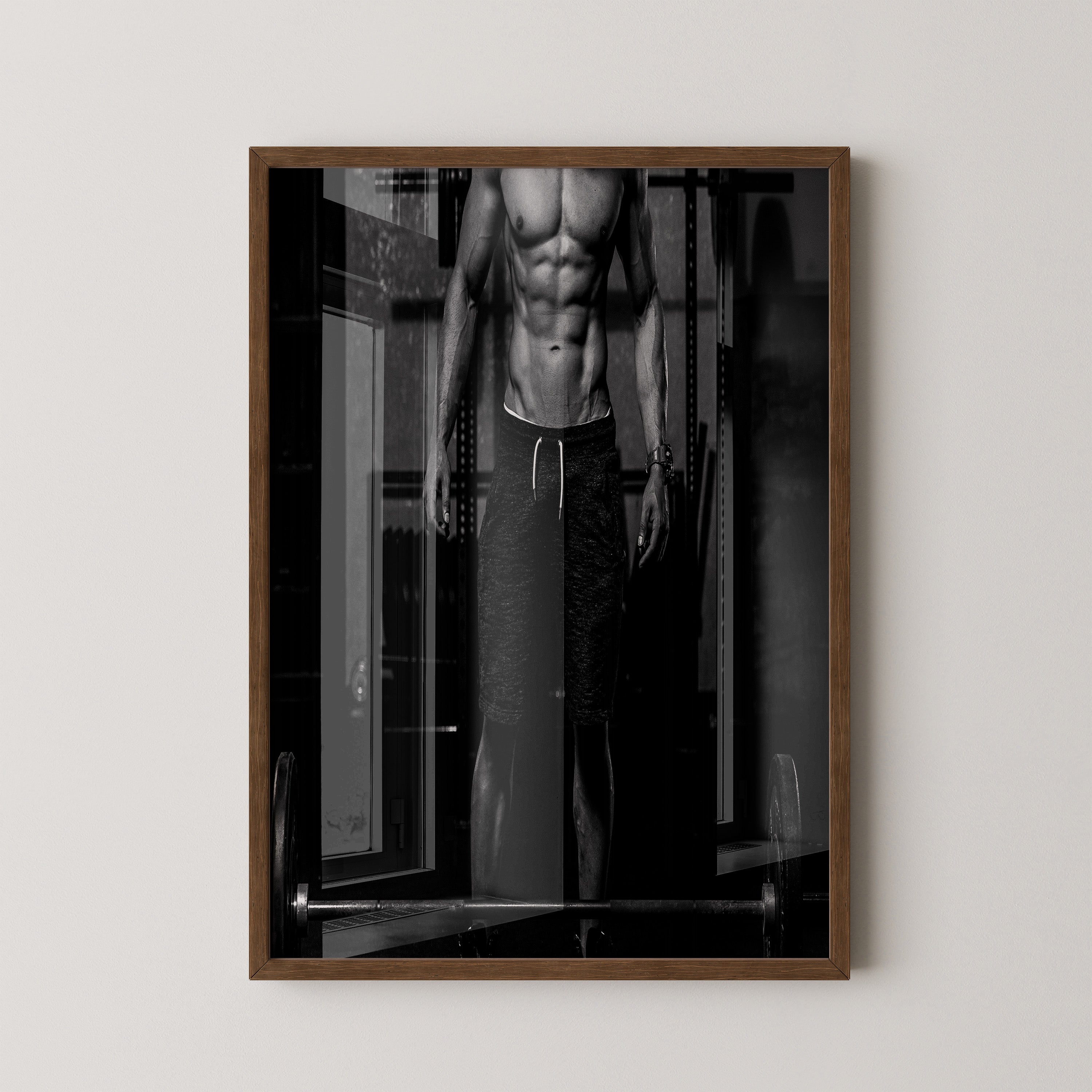 Muskelkraft Schwarzweiß Fitness