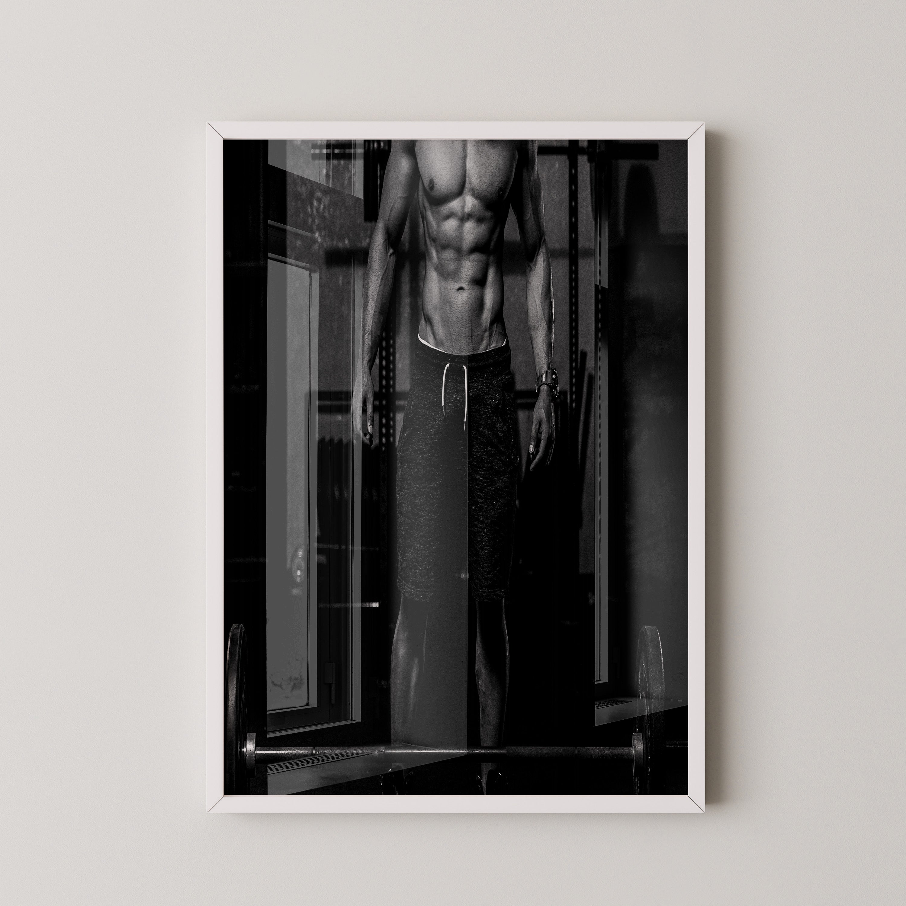 Muskelkraft Schwarzweiß Fitness