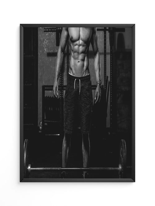 Muskelkraft Schwarzweiß Fitness