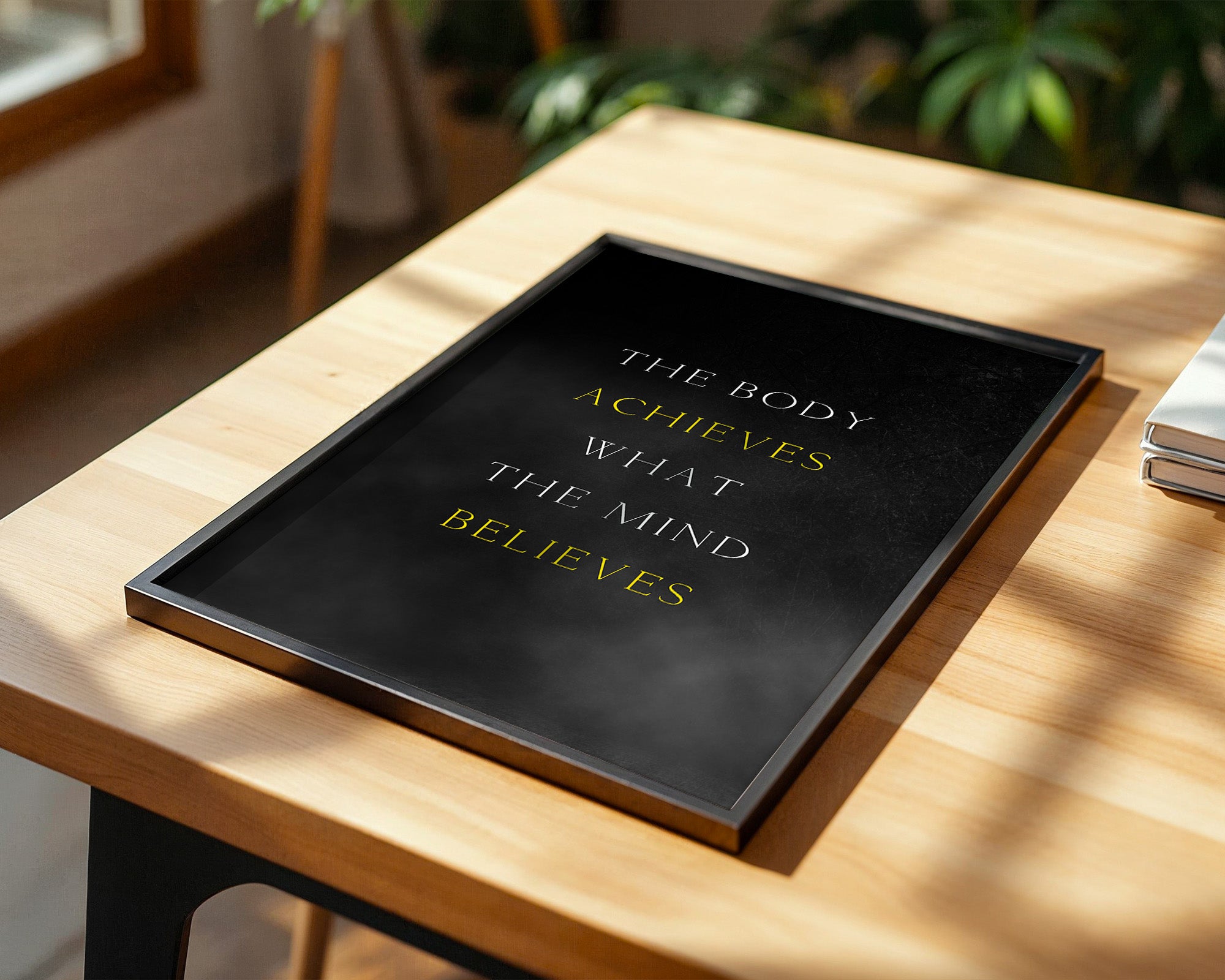 Motivationszitat Schwarz Gelb