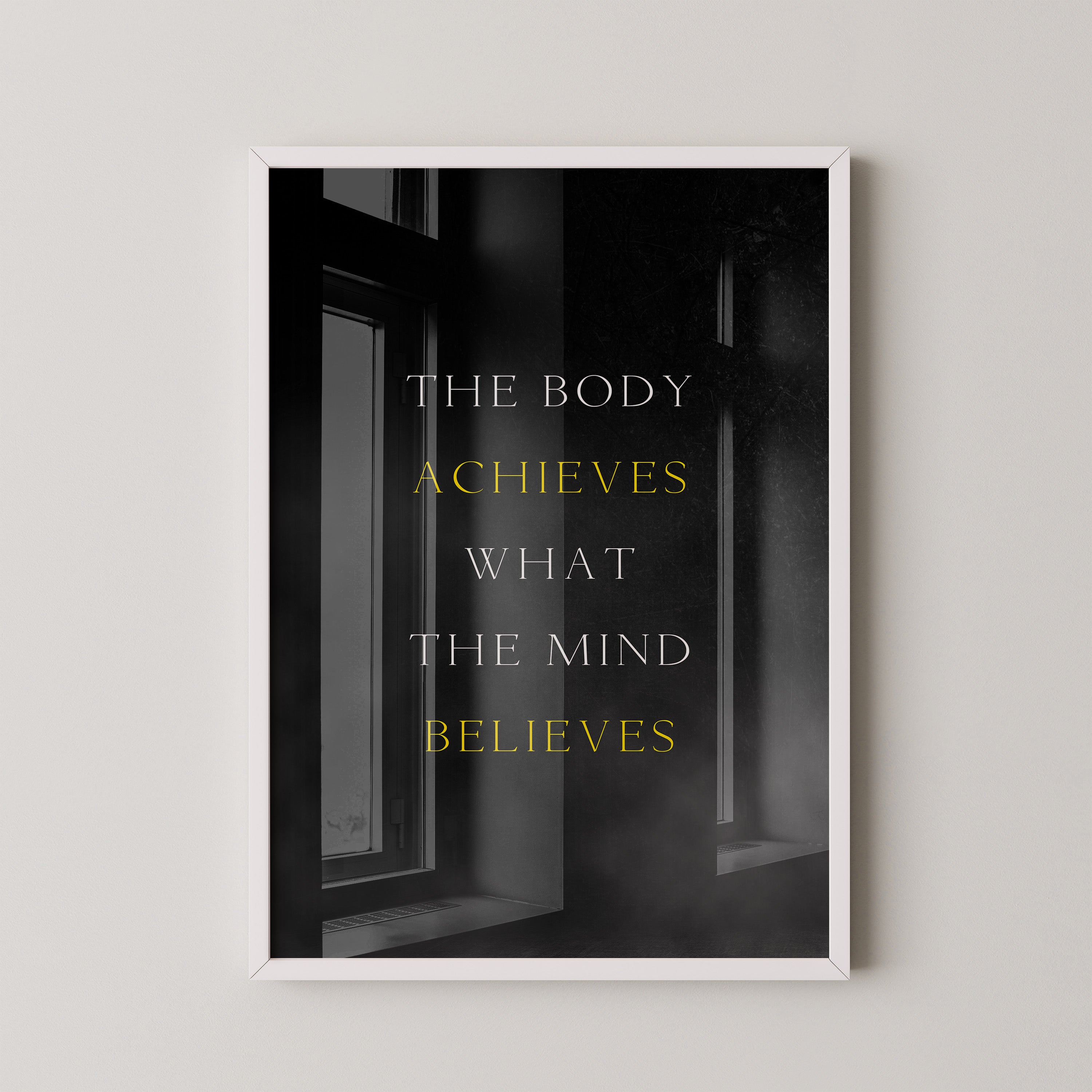 Motivationszitat Schwarz Gelb