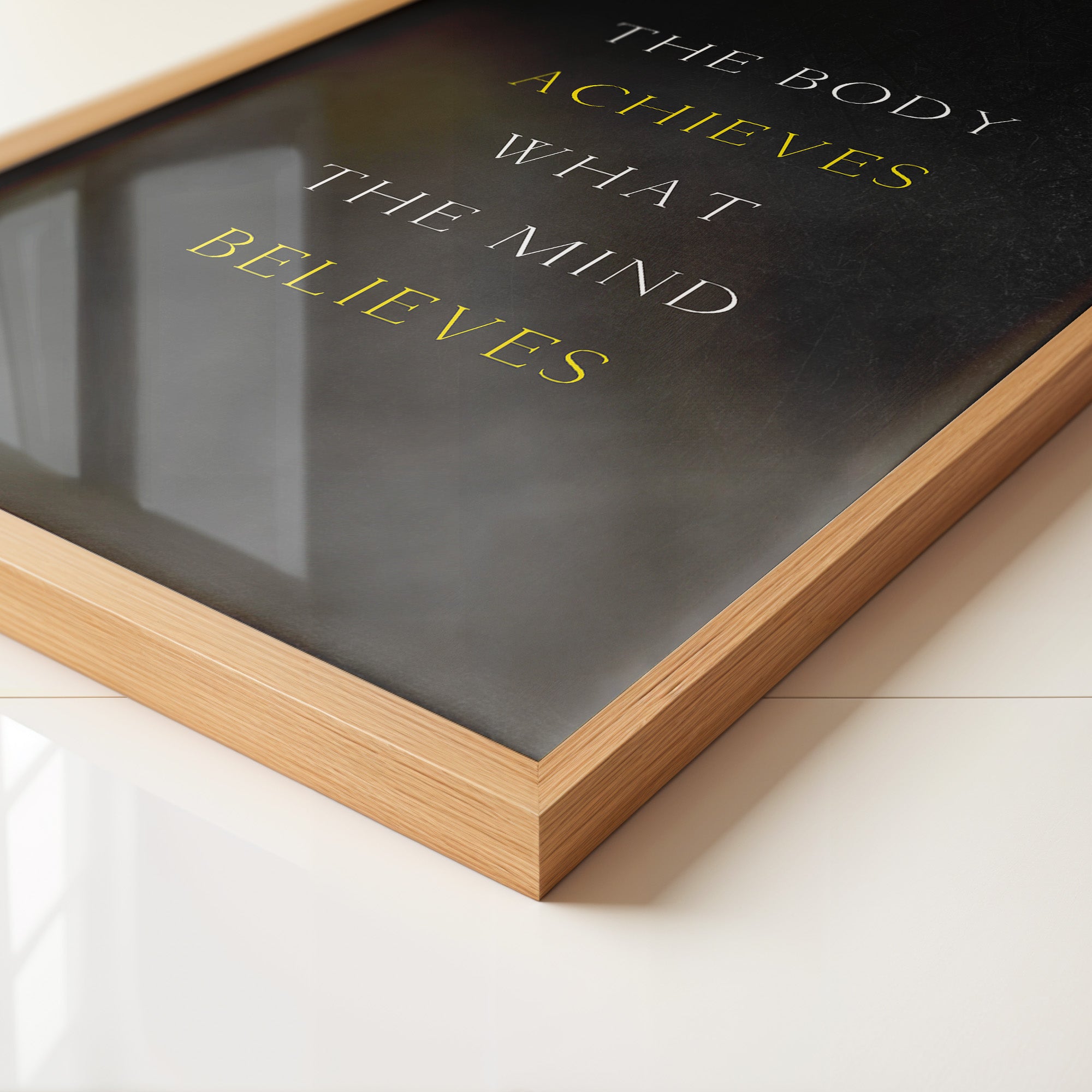 Motivationszitat Schwarz Gelb