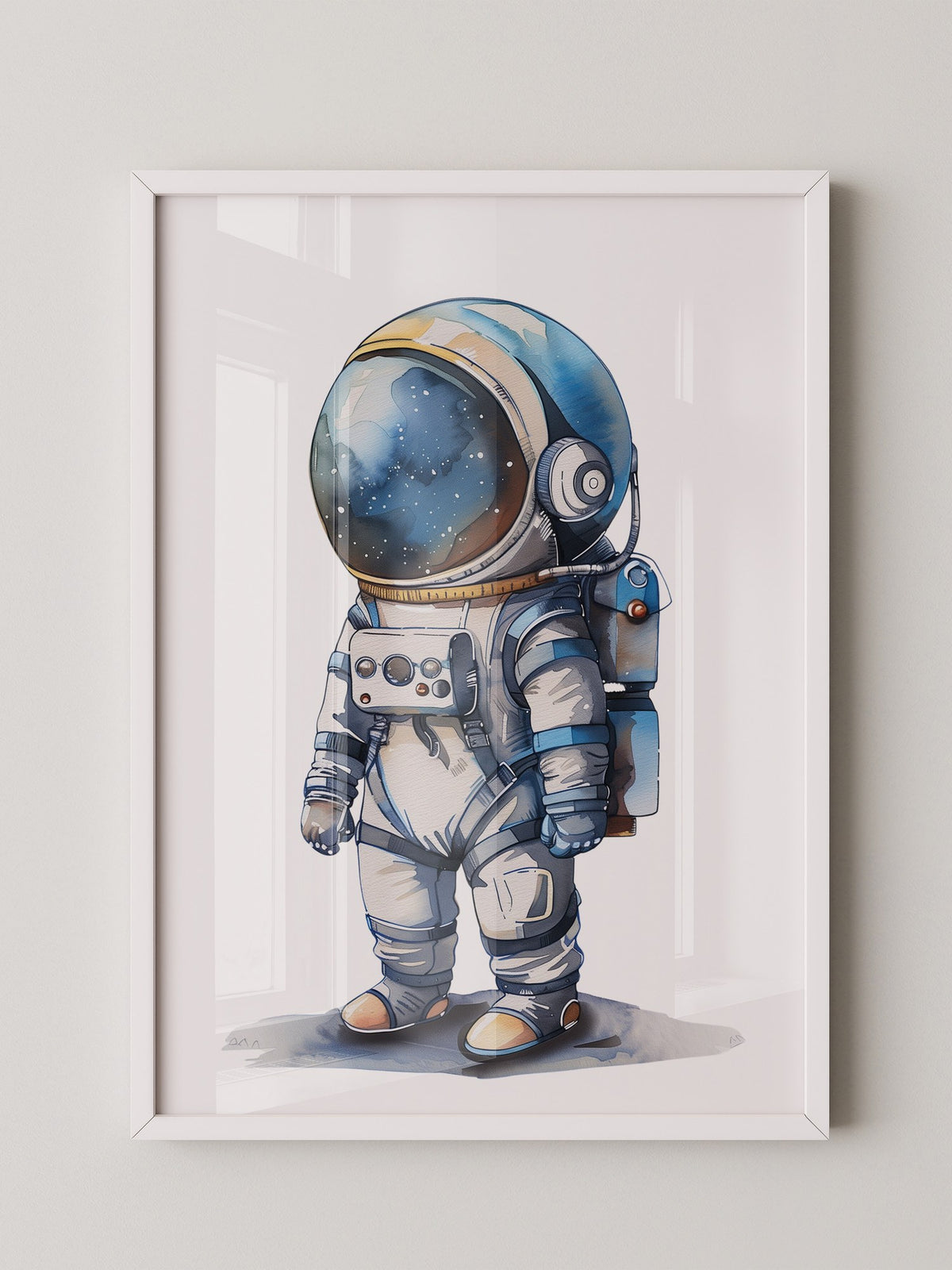 Astronaut Comic-Stil Farbig