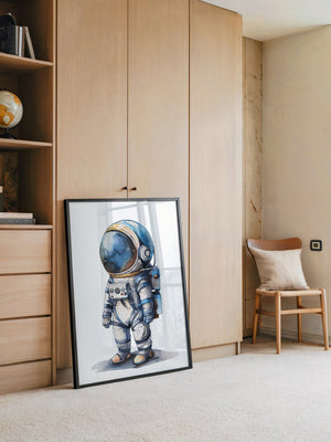 Astronaut Comic-Stil Farbig