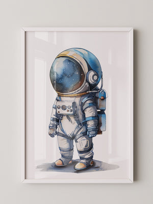 Astronaut Comic-Stil Farbig