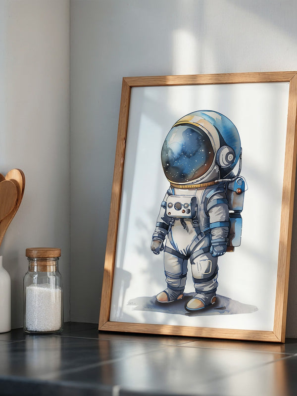 Astronaut Comic-Stil Farbig