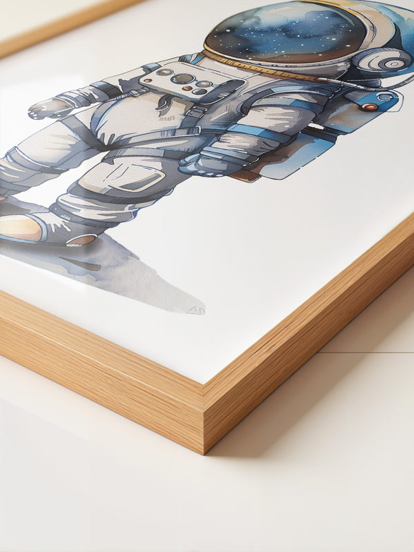 Astronaut Comic-Stil Farbig