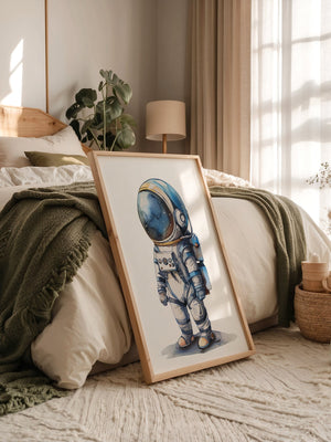 Astronaut Comic-Stil Farbig