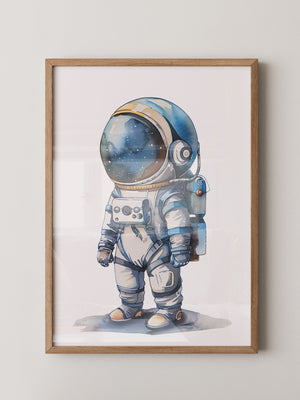 Astronaut Comic-Stil Farbig