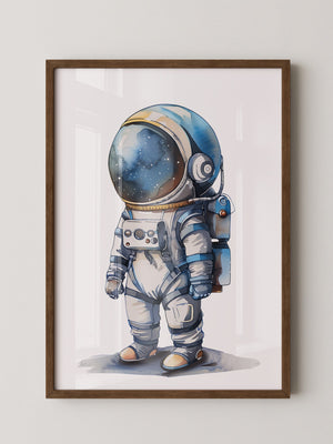 Astronaut Comic-Stil Farbig