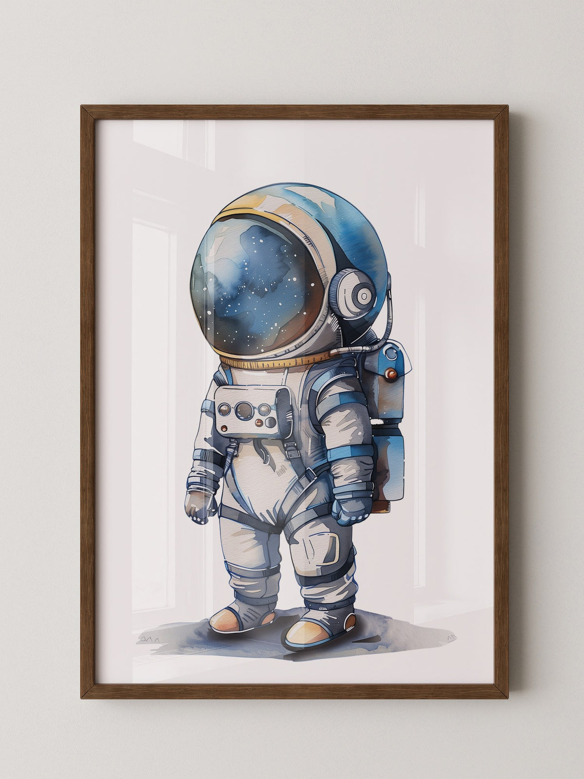 Astronaut Comic-Stil Farbig