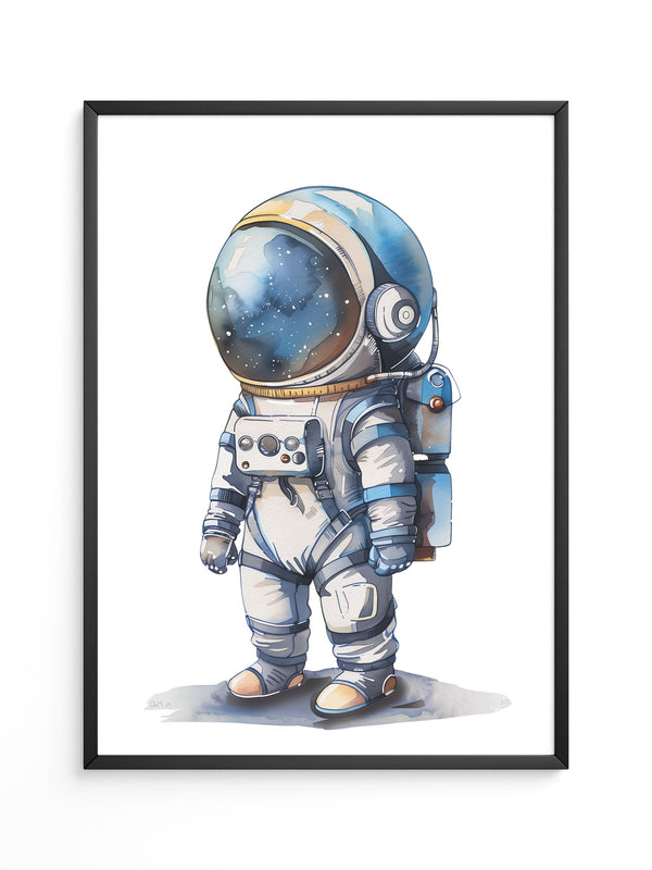 Astronaut Comic-Stil Farbig