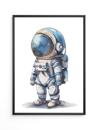 Astronaut Comic-Stil Farbig