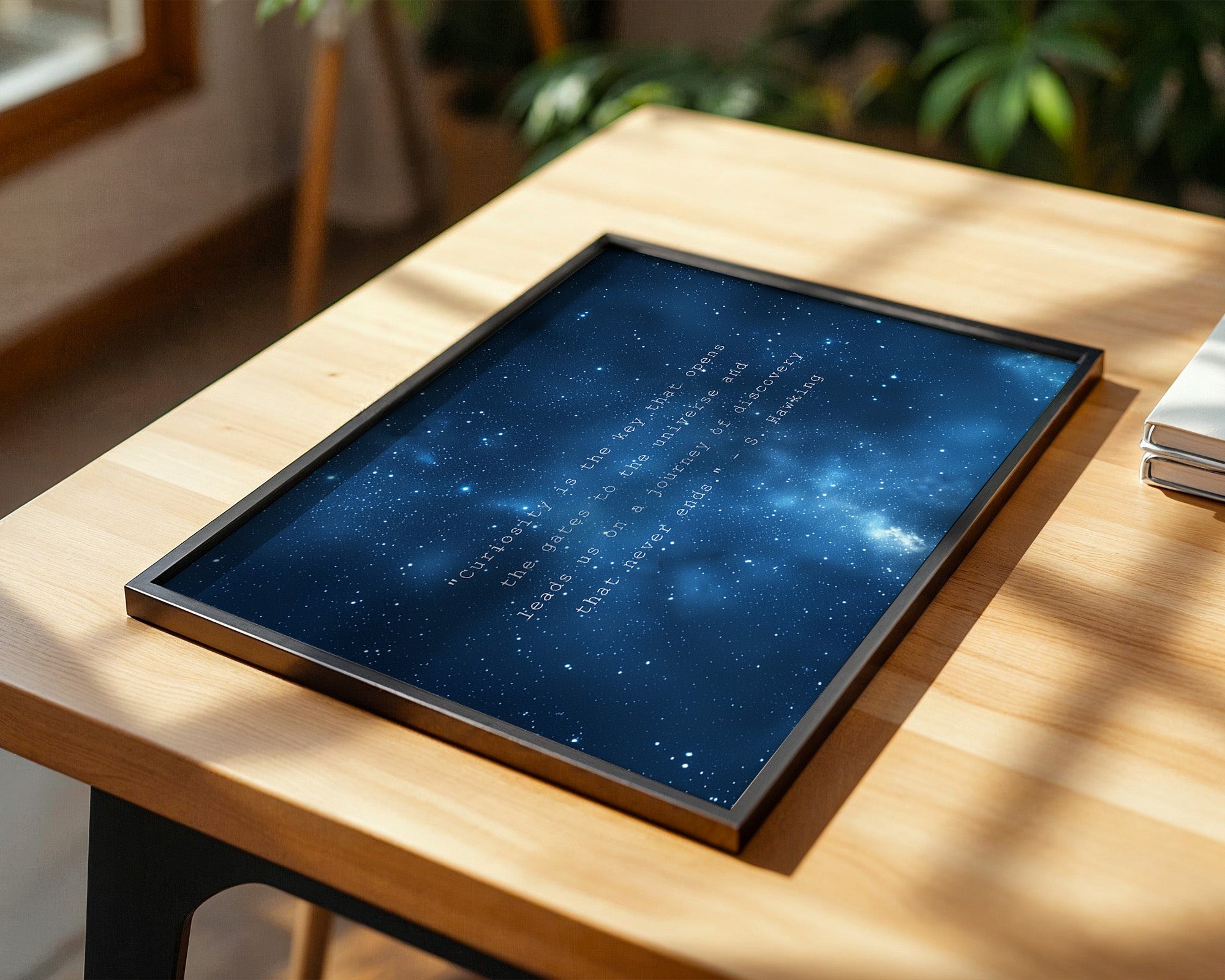 Sternenhimmel Zitat Blau