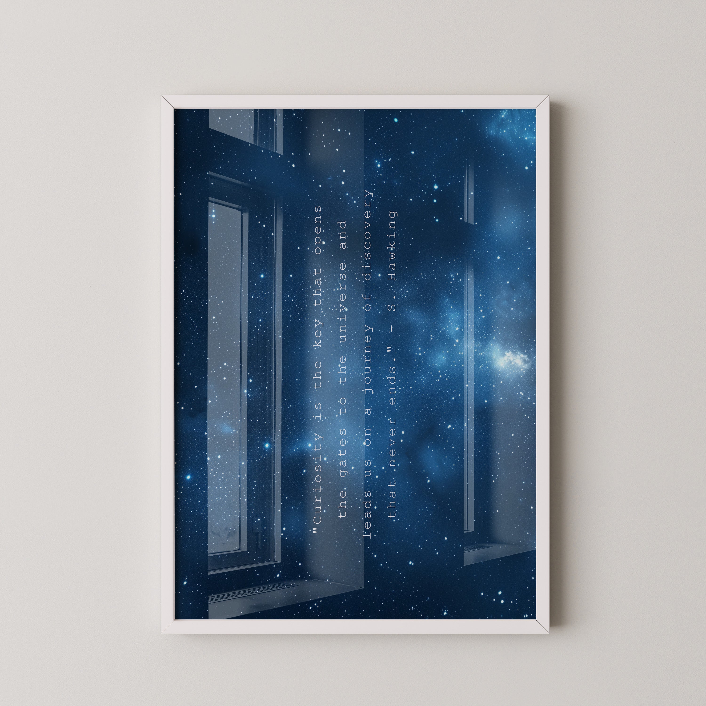 Sternenhimmel Zitat Blau