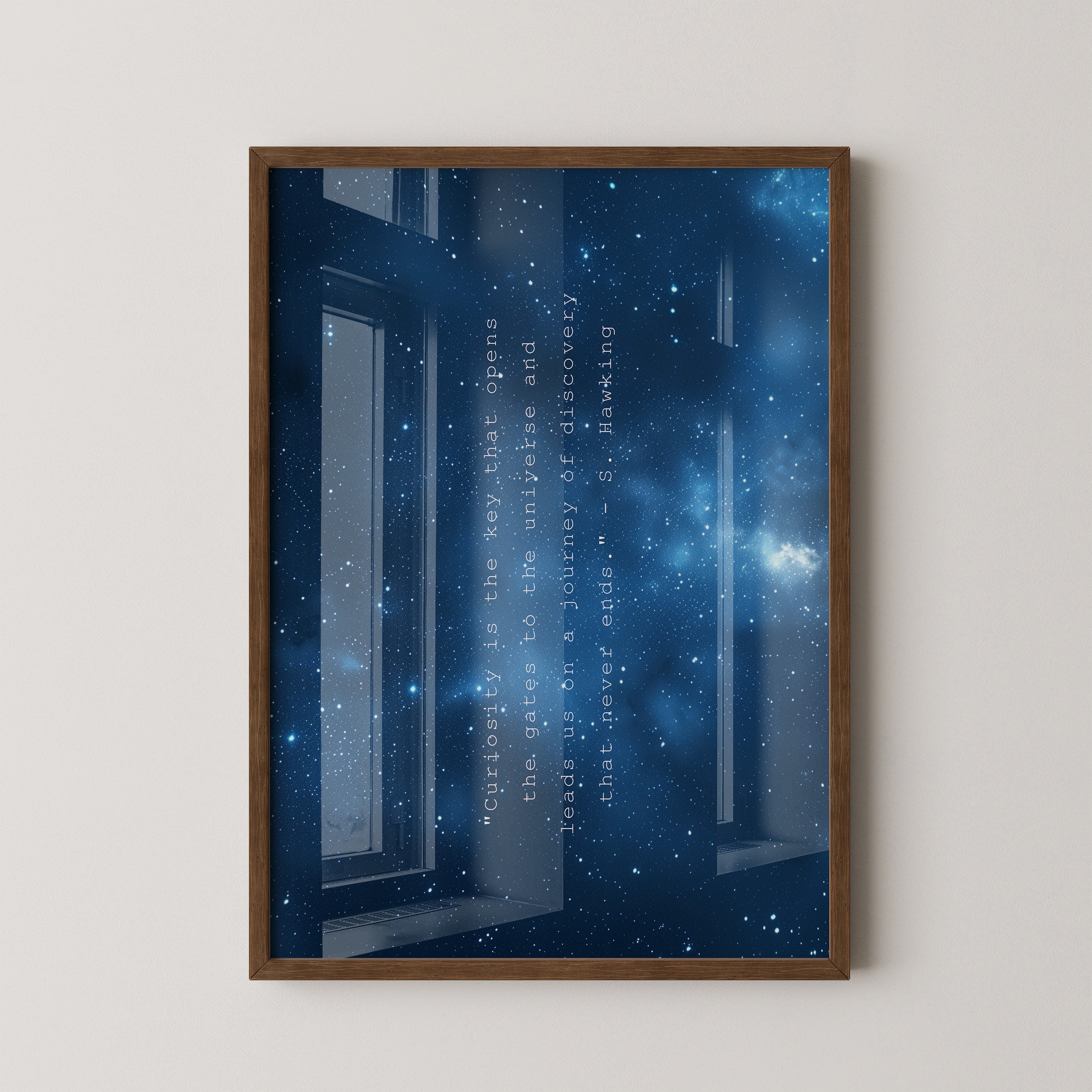 Sternenhimmel Zitat Blau