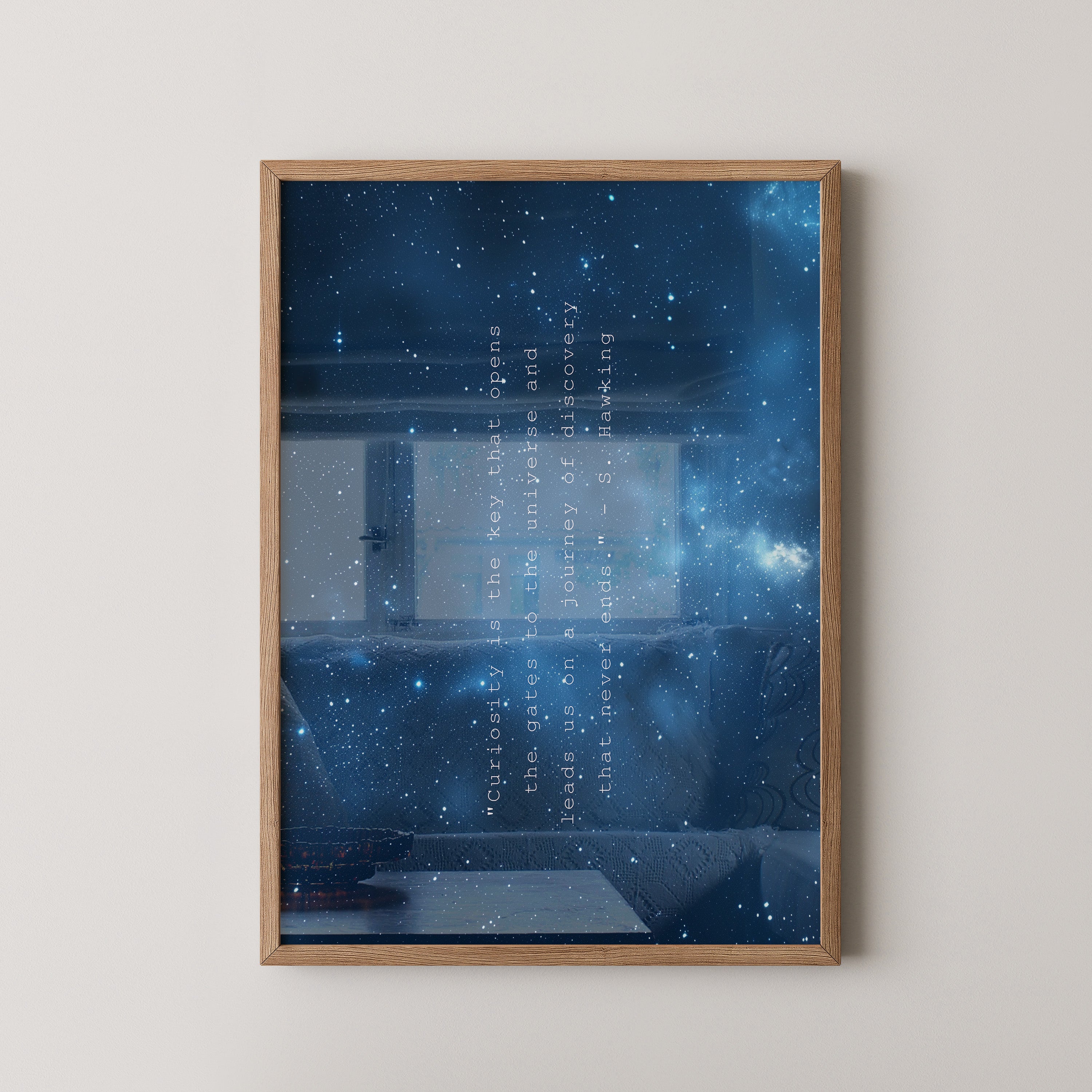 Sternenhimmel Zitat Blau