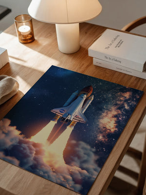 Raumfähre Start Galaxie Hintergrund