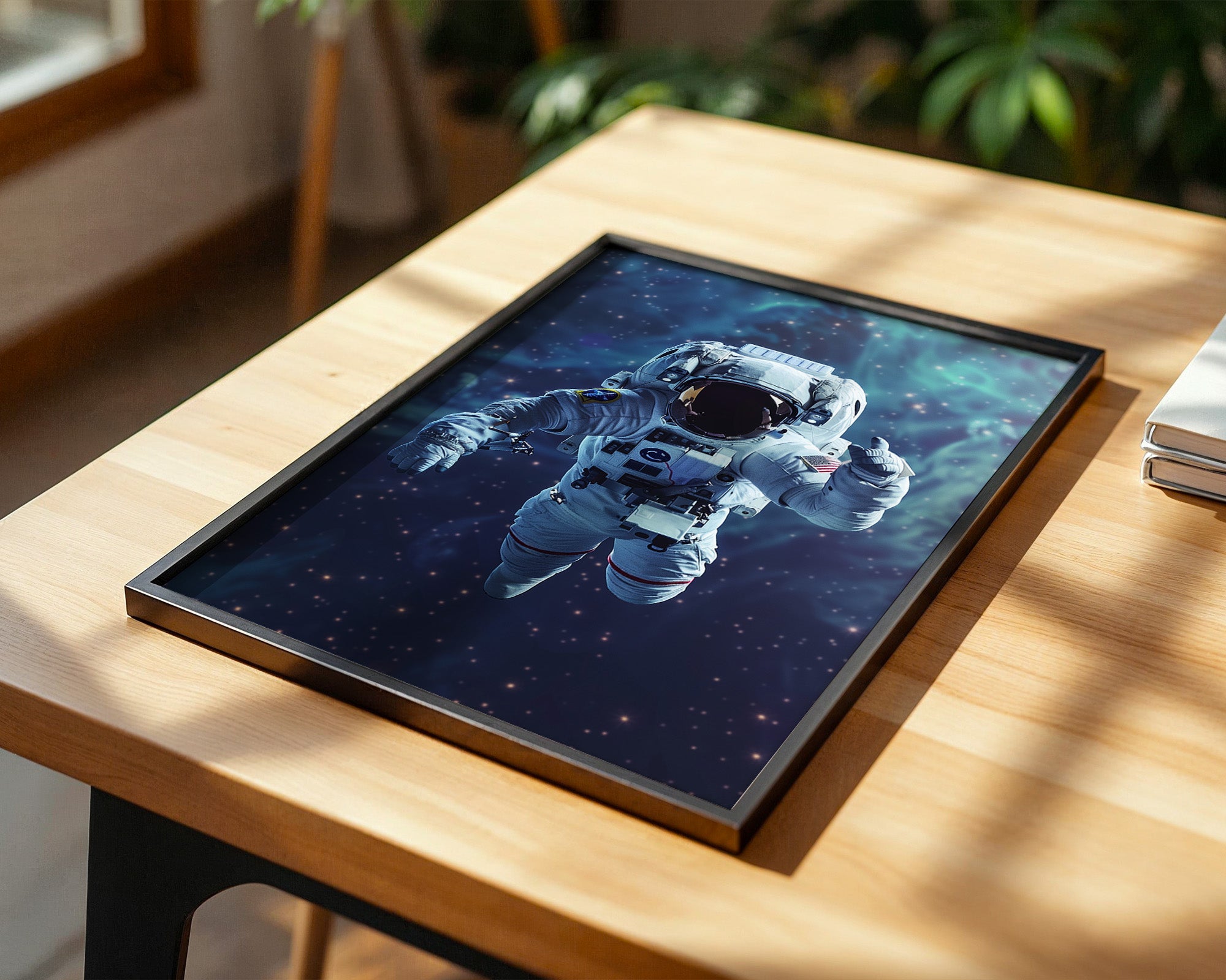 Astronaut im All Farbenspiel