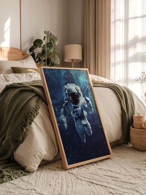 Astronaut im All Farbenspiel