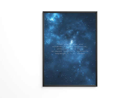 Sternenhimmel Zitat Universum Blau