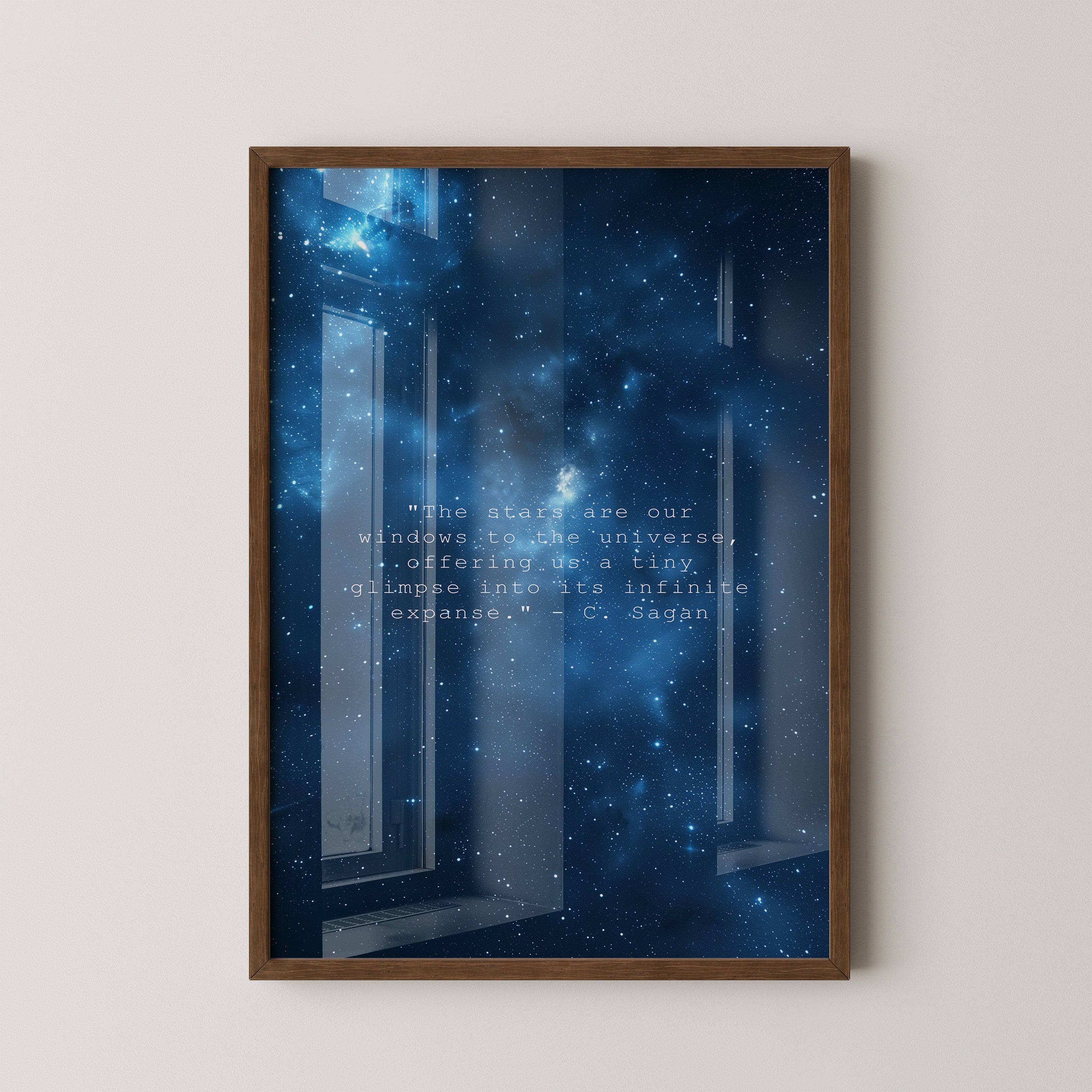 Sternenhimmel Zitat Universum Blau