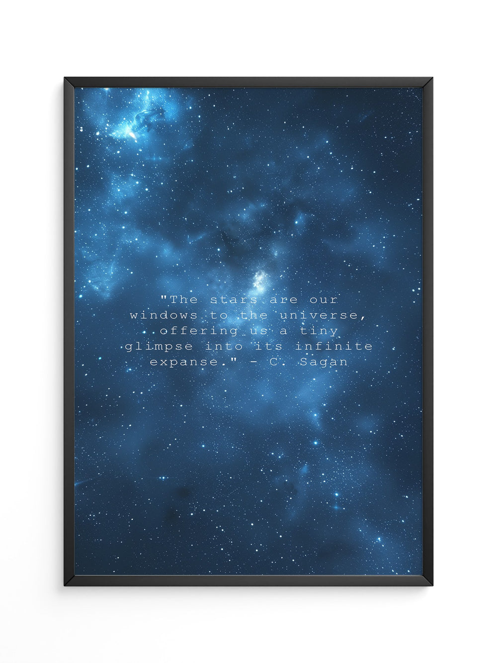 Sternenhimmel Zitat Universum Blau