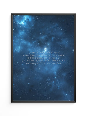 Sternenhimmel Zitat Universum Blau