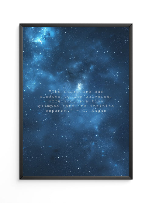 Sternenhimmel Zitat Universum Blau