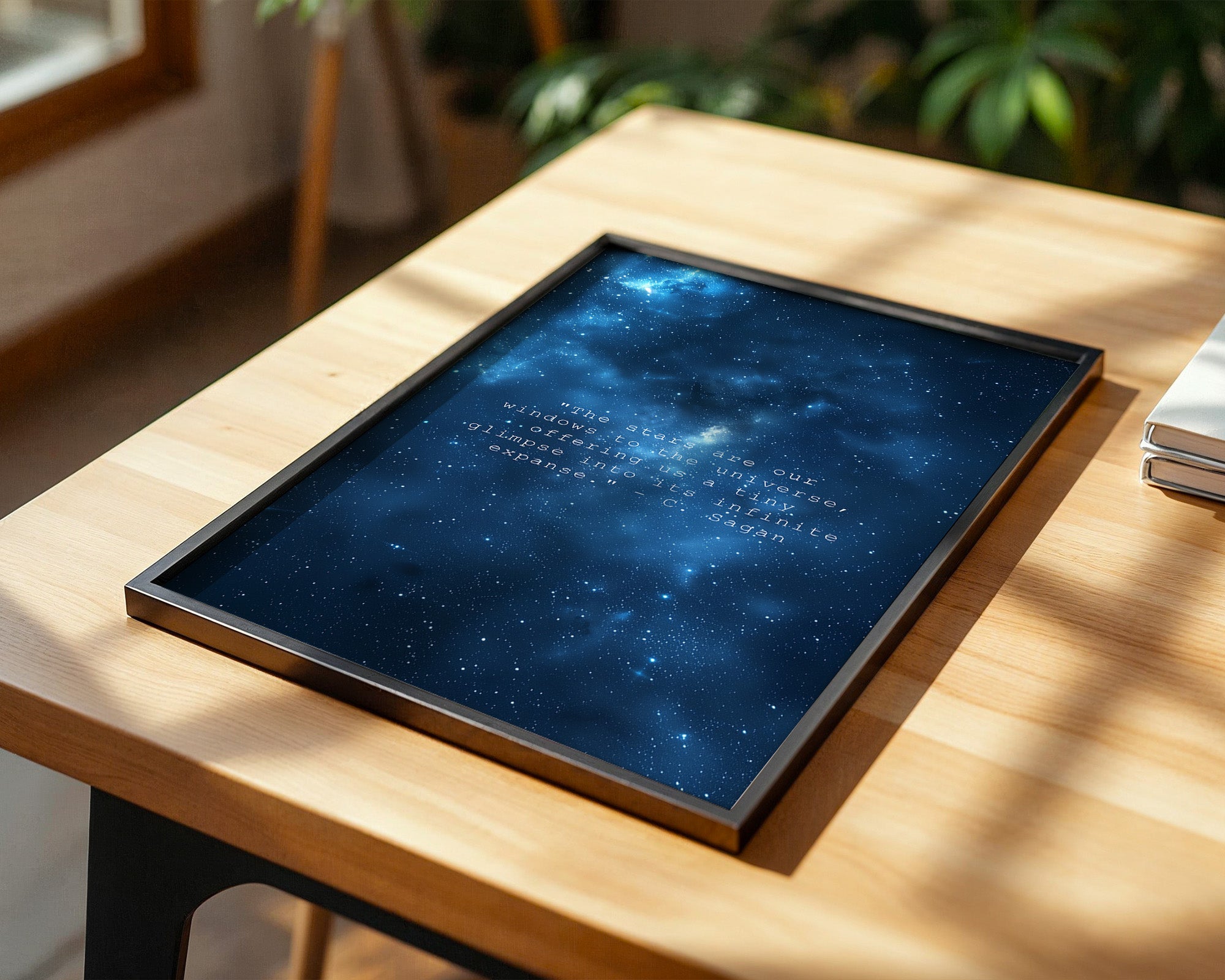 Sternenhimmel Zitat Universum Blau