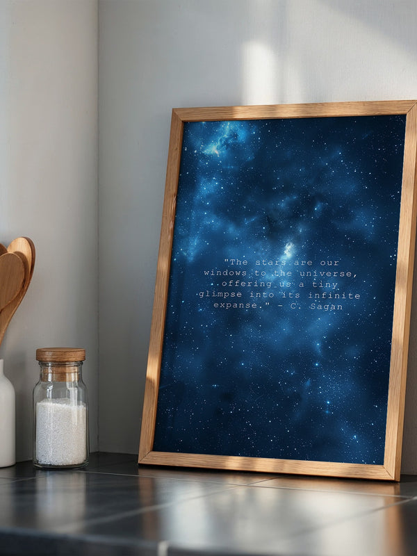 Sternenhimmel Zitat Universum Blau