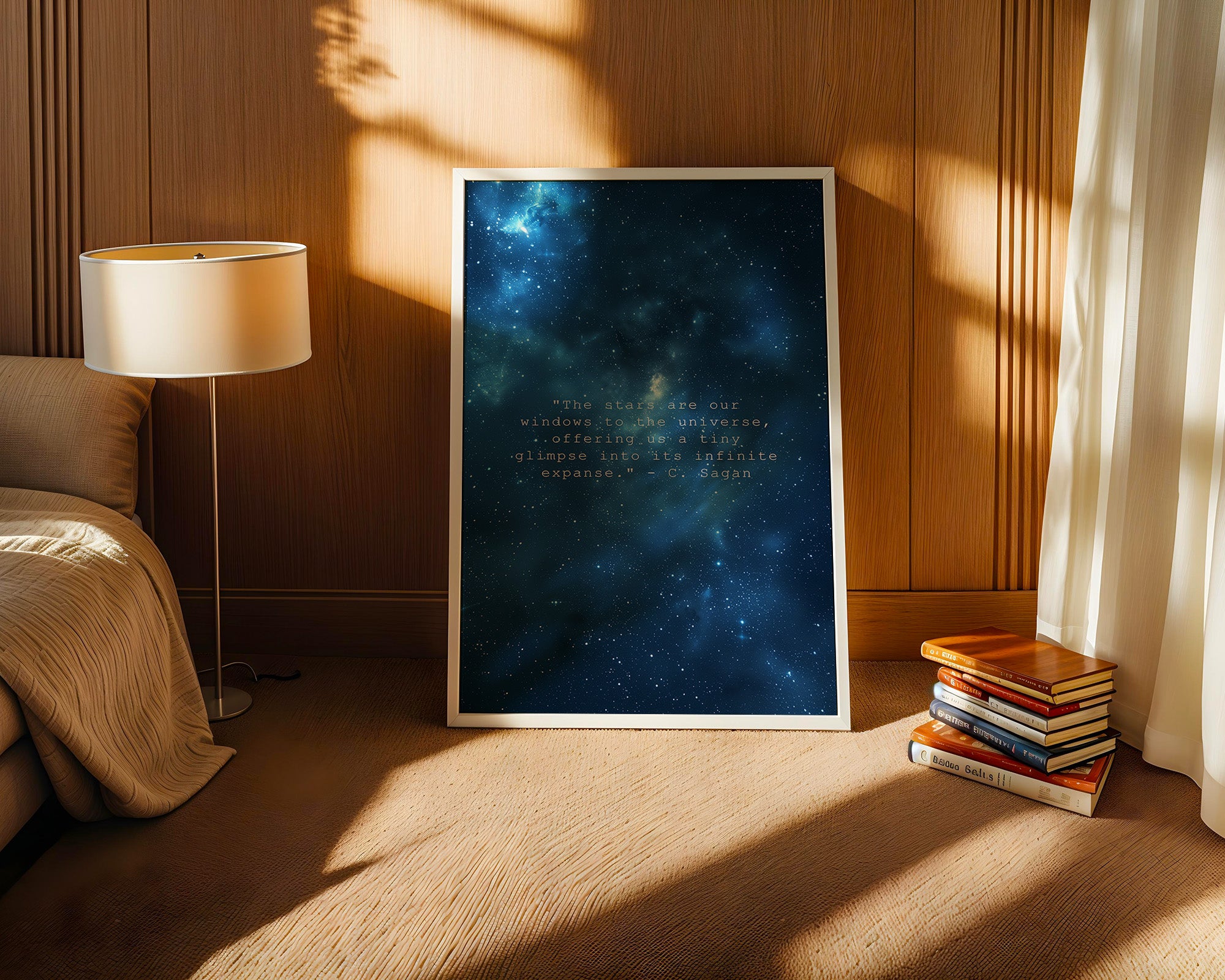 Sternenhimmel Zitat Universum Blau