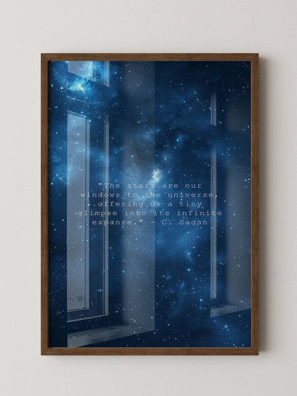 Sternenhimmel Zitat Universum Blau