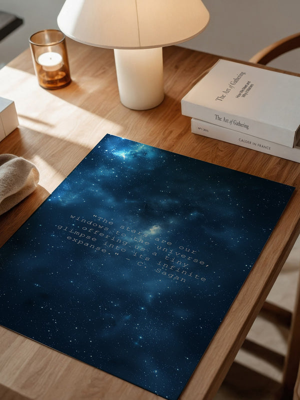 Sternenhimmel Zitat Universum Blau