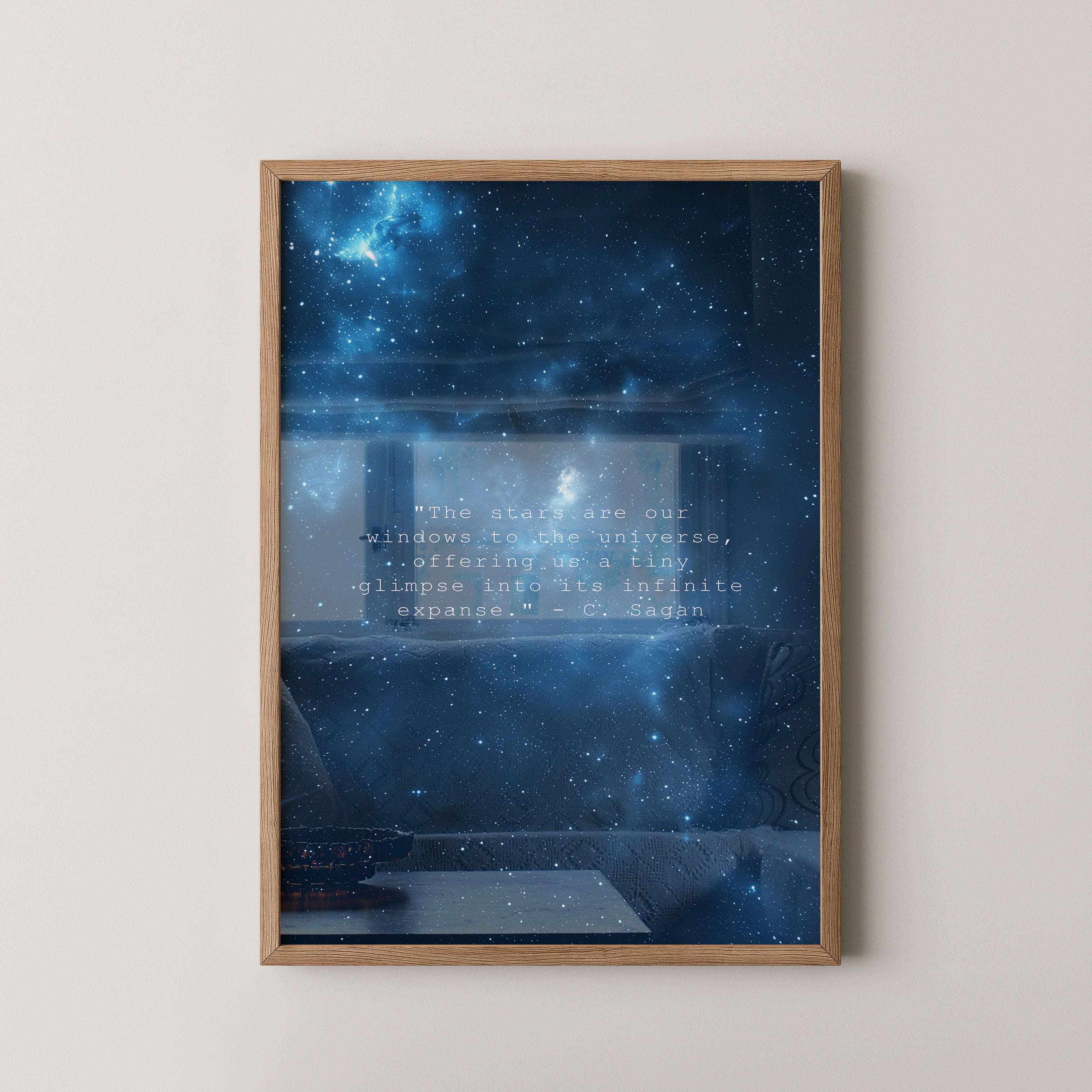 Sternenhimmel Zitat Universum Blau