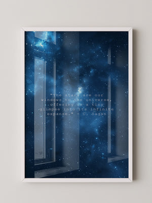 Sternenhimmel Zitat Universum Blau