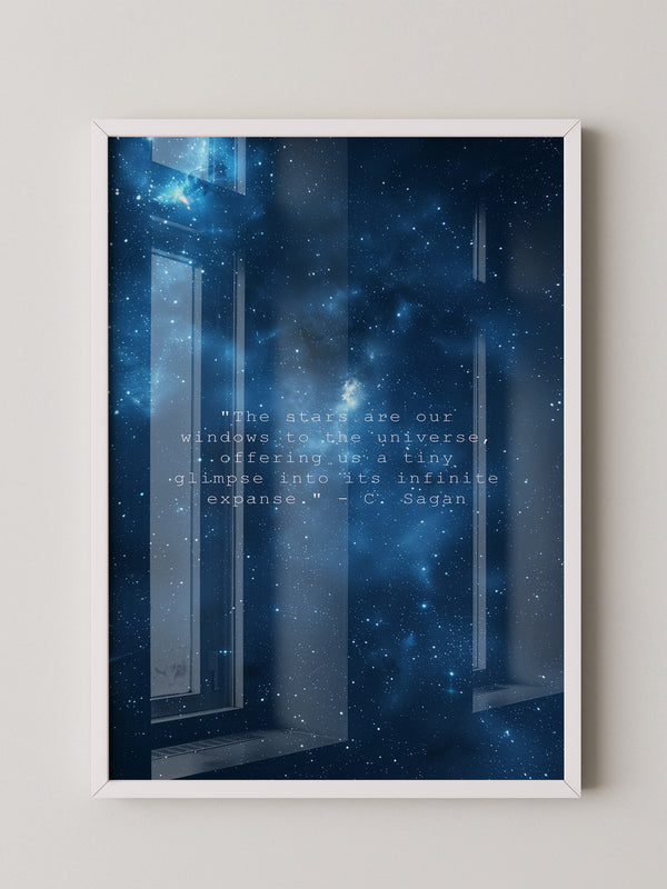 Sternenhimmel Zitat Universum Blau