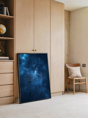 Sternenhimmel Zitat Universum Blau